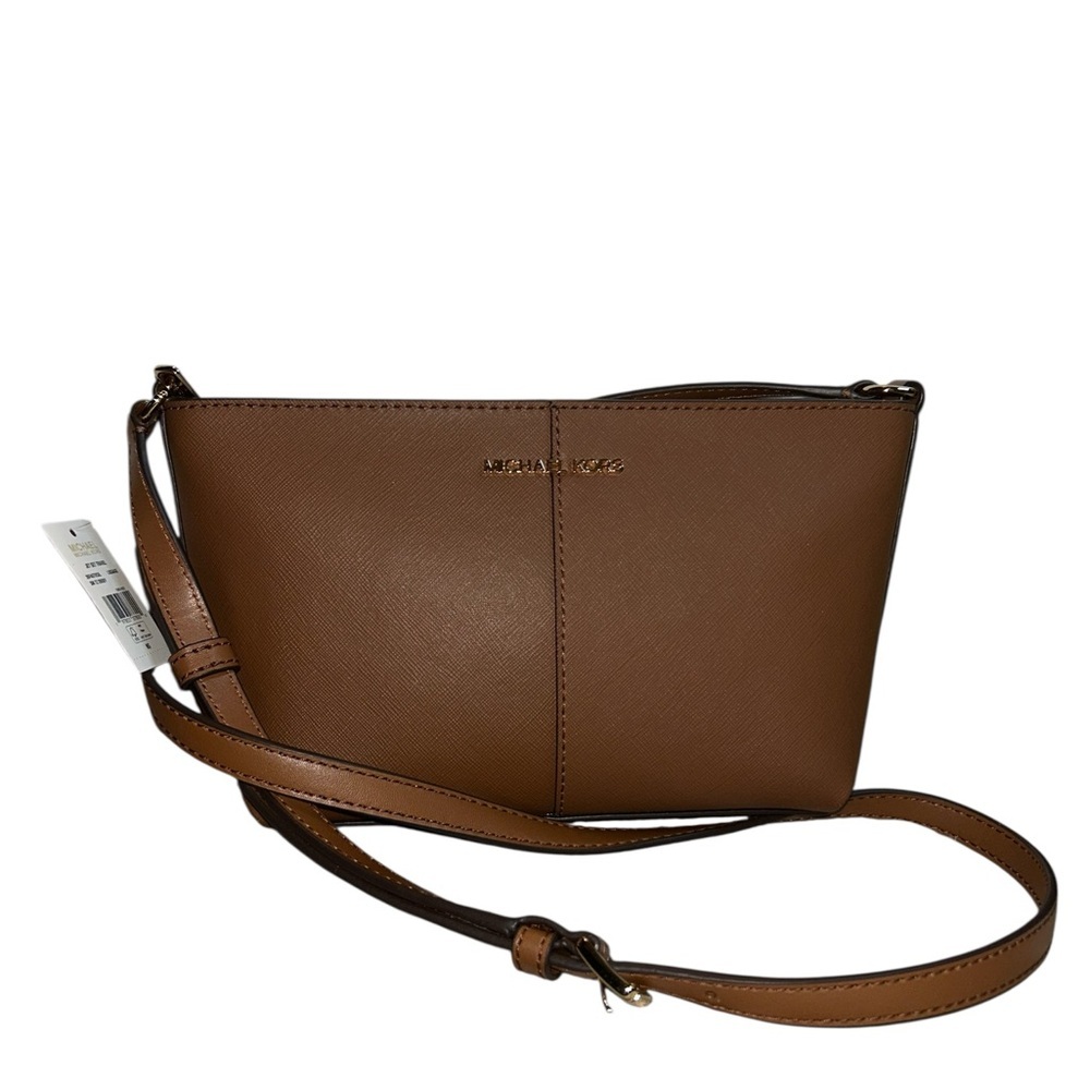 NWT Michael Kors jet set leather crossbody bag - Picture 2 of 4